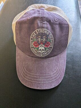 Barbells And Ponytails "Only The Strong" Classic Mesh Baseball Hat NEW